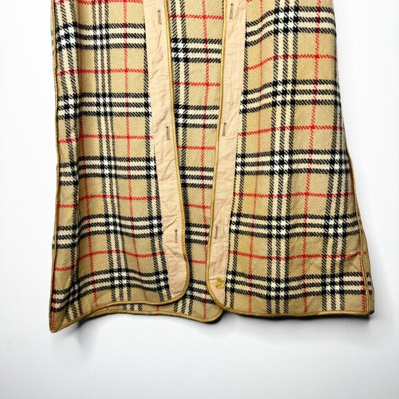 Burberrys’ Vintage 100% Wool Nova Check Coat Liner / Vest Made in England - Picture 3 of 9